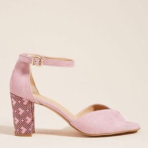 Anthropologie Christie Printed Heeled Sandals